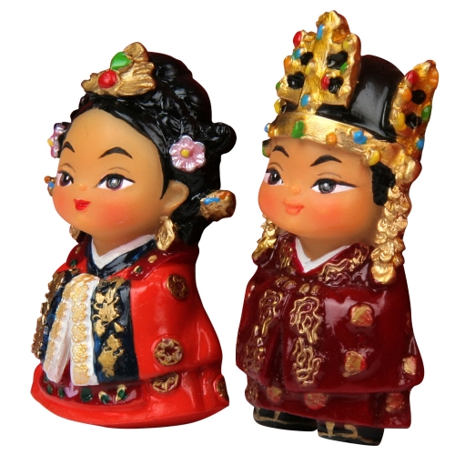 한국 전통 기념품 자석세트 신라왕/왕비