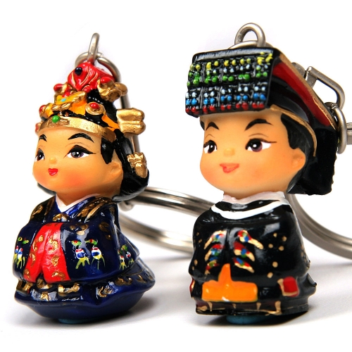 한국 전통 기념품 열쇠고리세트 조선왕/왕비